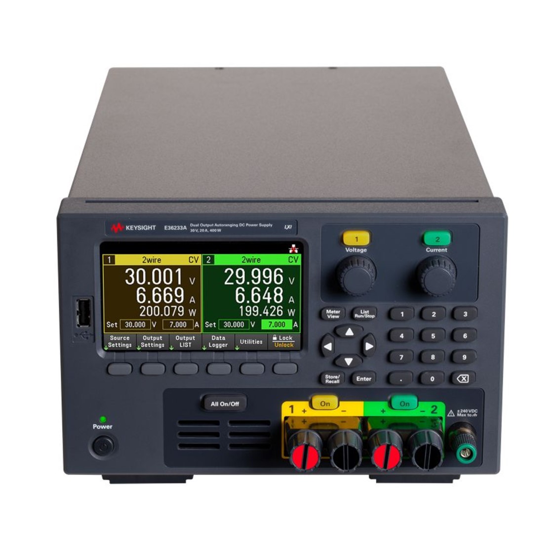 KEYSIGHT E36233A DC파워서플라이 2채널/30V/20A/400W DC전원공급기
