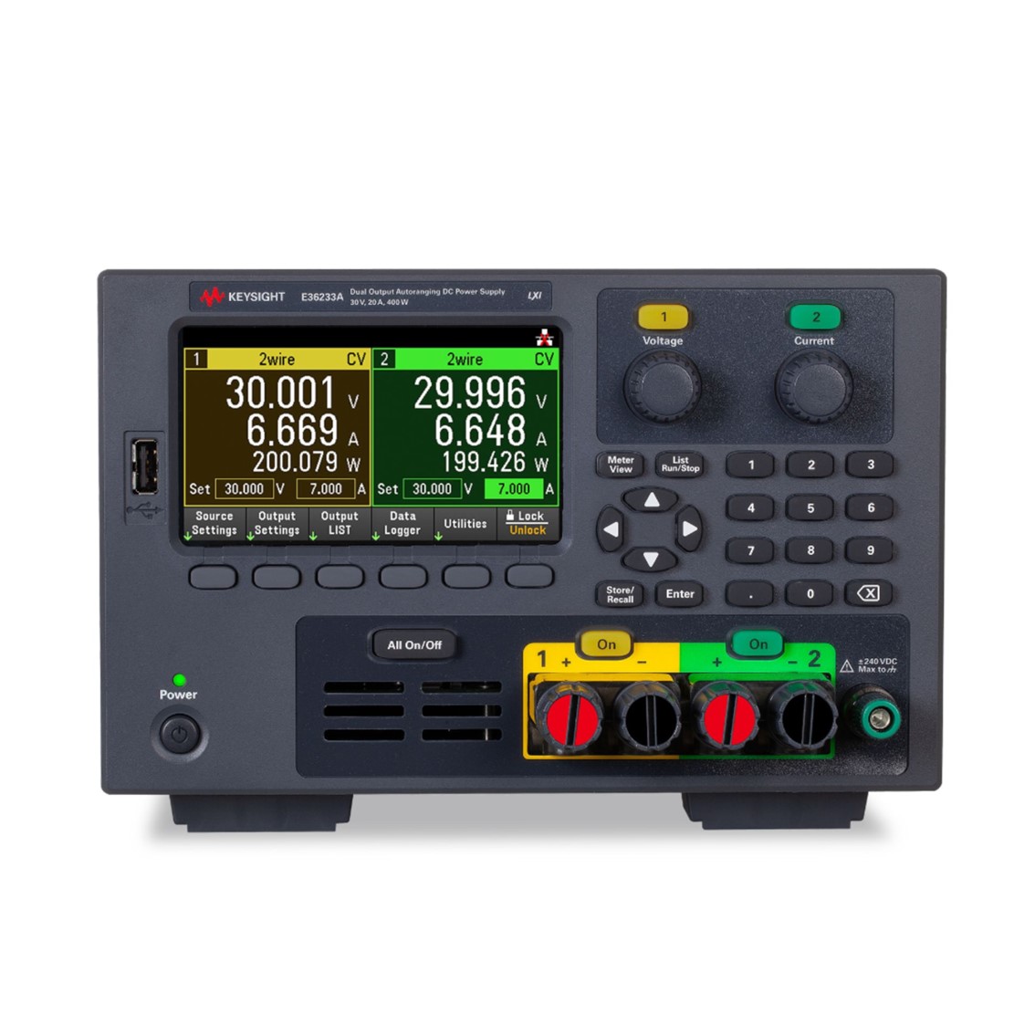 KEYSIGHT E36233A DC파워서플라이 2채널/30V/20A/400W DC전원공급기