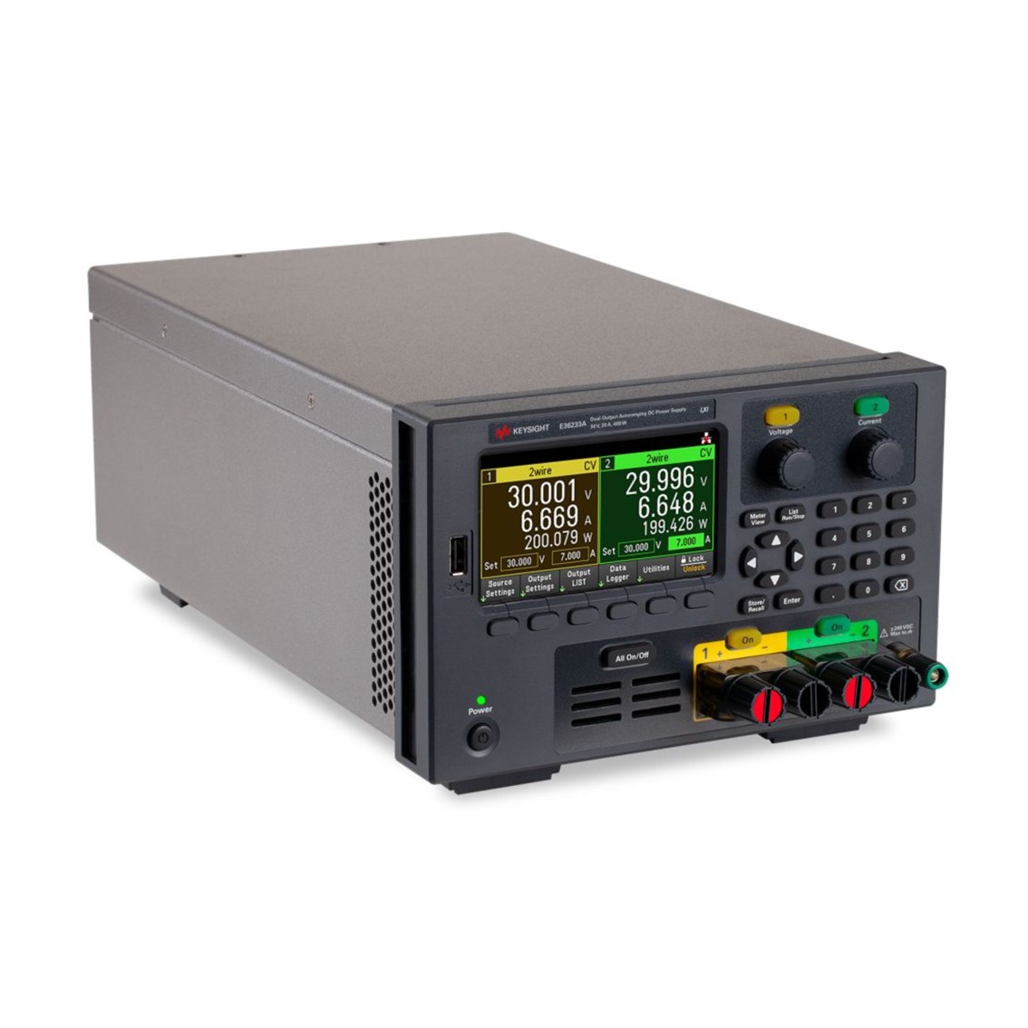 KEYSIGHT E36233A DC파워서플라이 2채널/30V/20A/400W DC전원공급기