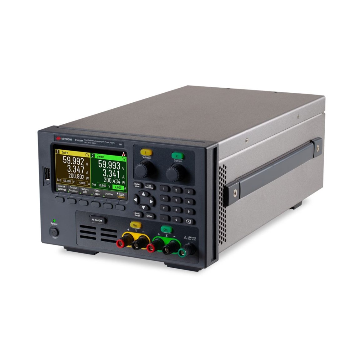 KEYSIGHT E36234A 2채널/60V/10A/400W DC전원공급기