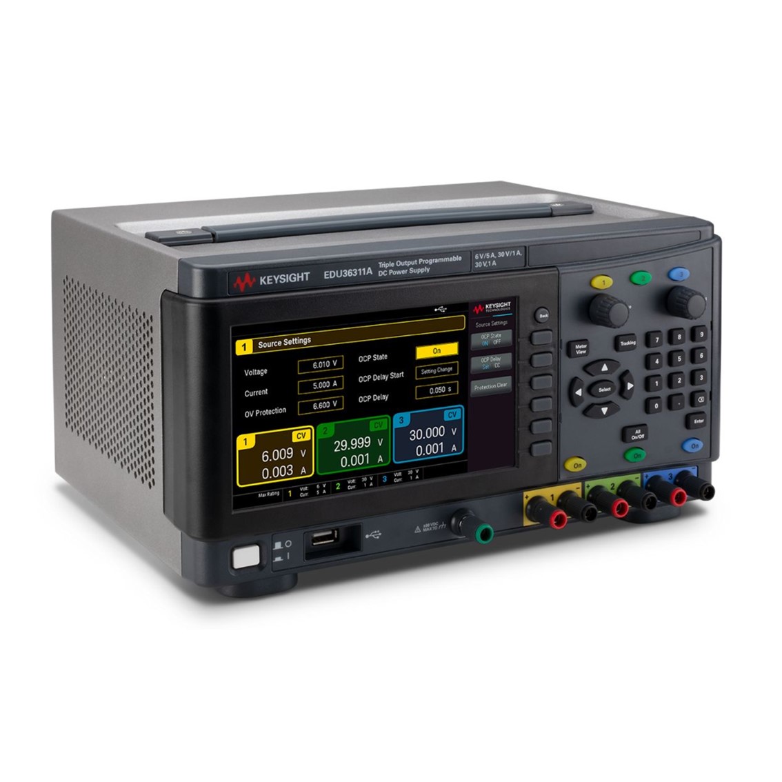 KEYSIGHT EDU36311A 3채널 DC파워서플라이 6V/5A(2), 30V/1A/90W DC전원공급기