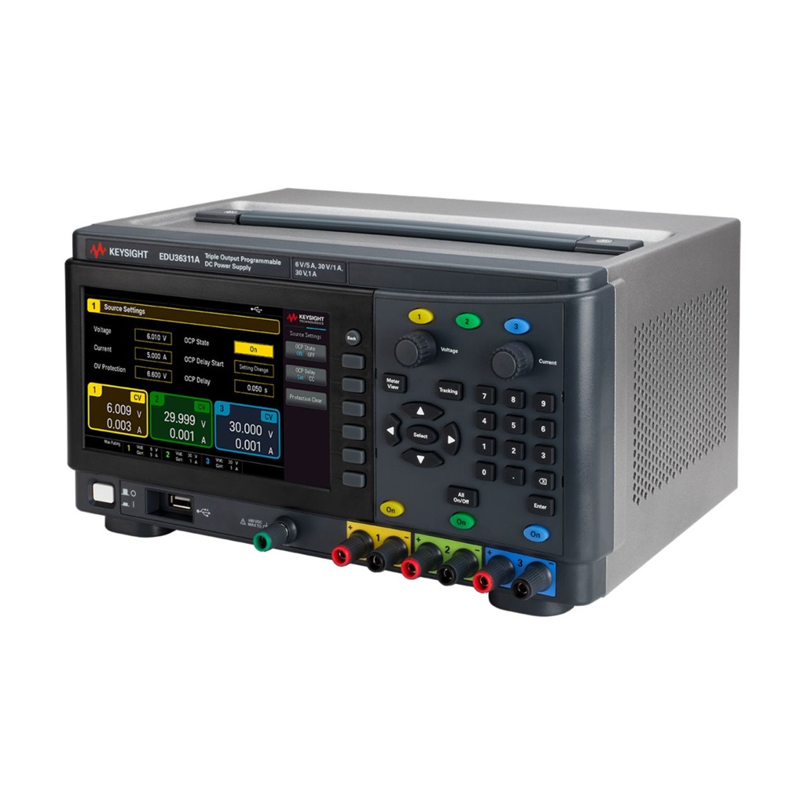 KEYSIGHT EDU36311A 3채널 DC파워서플라이 6V/5A(2), 30V/1A/90W DC전원공급기