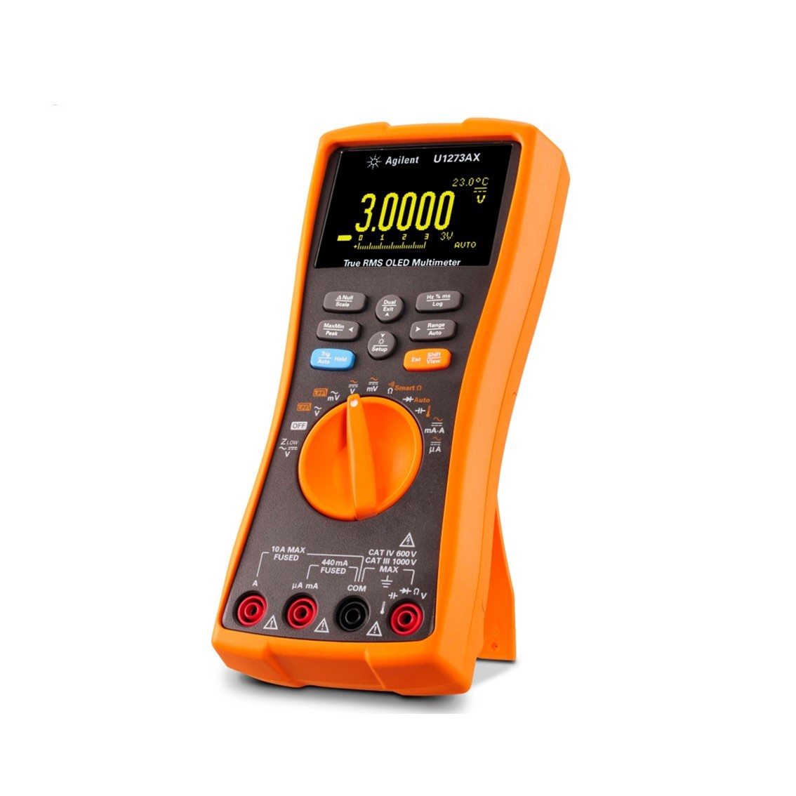 KEYSIGHT U1273AX 4.5디지트 핸드형 디지털 멀티미터, IP54, OLED 디스플레이