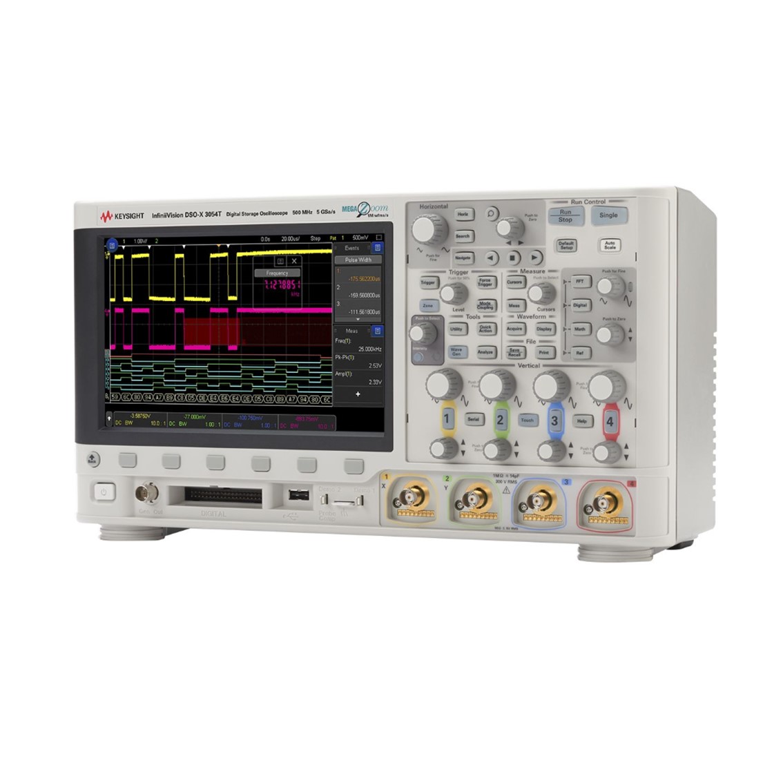 KEYSIGHT DSOX3052T 2채널/500MHz 오실로스코프