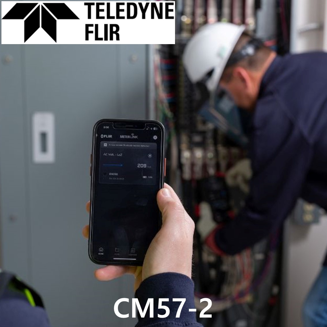 FLIR CM57-2 플리어 블루투스 플렉시블 클램프미터 (AC 3000A,직경 120mm)