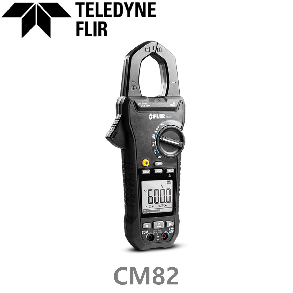 FLIR CM82 플리어 전력 클램프미터 AC/DC 600A, TRUE-RMS, 고조파측정