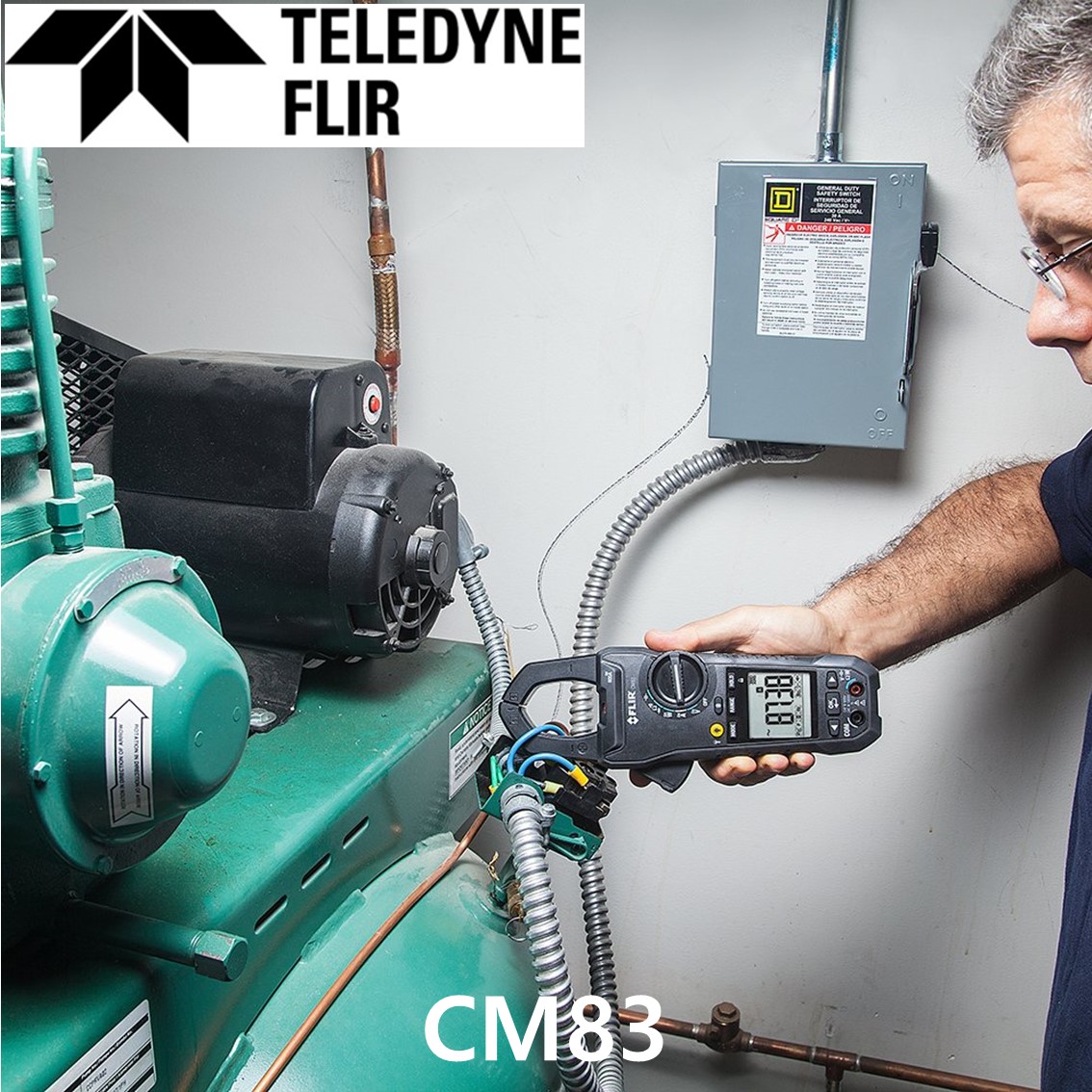 FLIR CM83 플리어 블루투스 파워클램프미터 AC/DC 600A, TRUE-RMS, 고조파측정