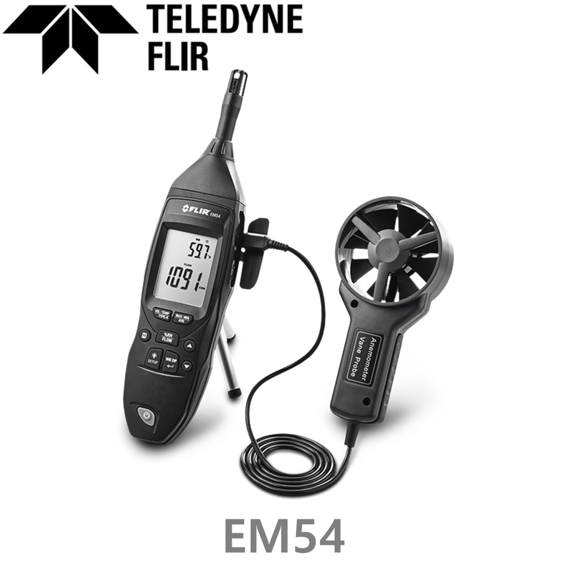 FLIR EM54 플리어 다기능 실내환경측정기, 풍속계, 온도계, 습도계 EM54
