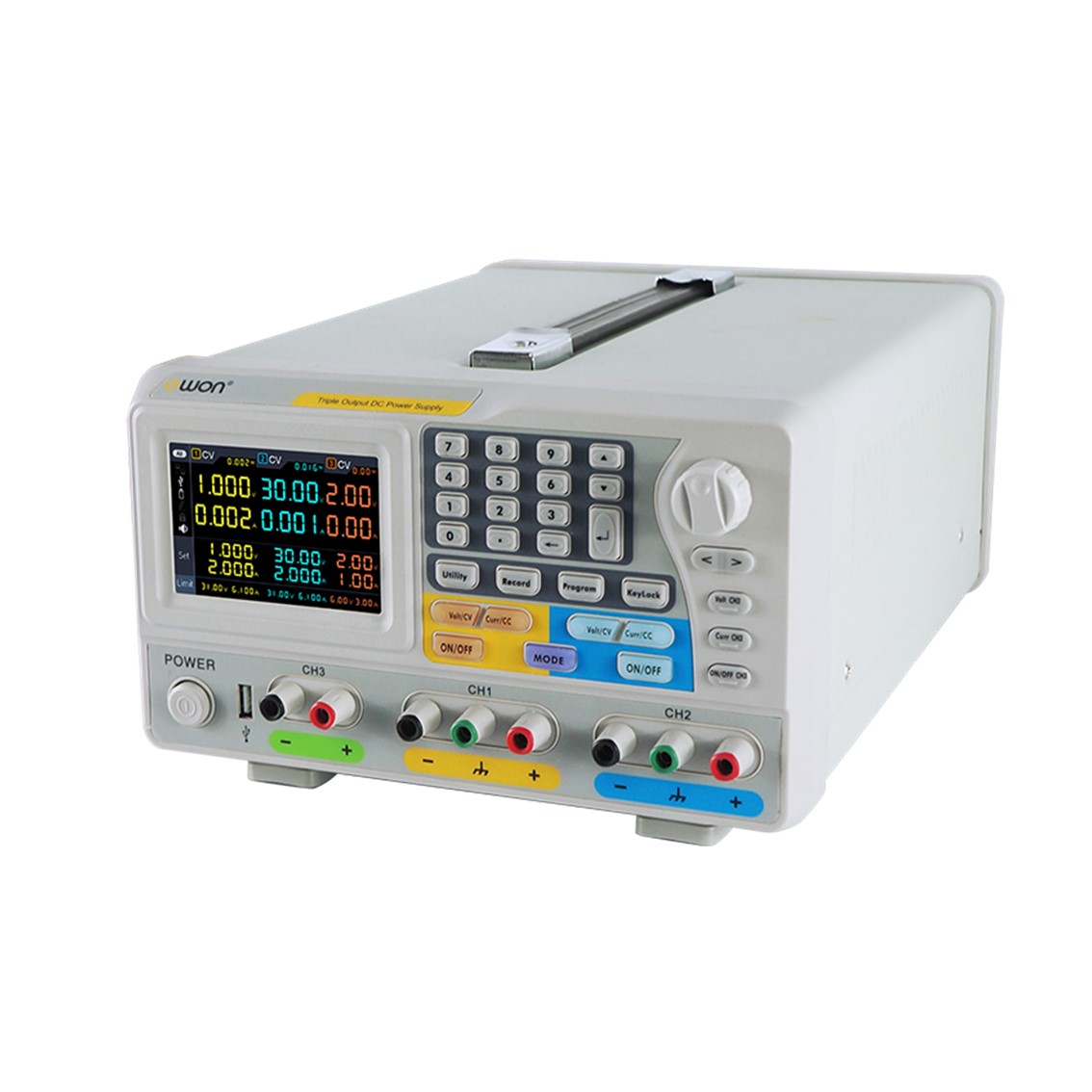 OWON ODP6033 3채널 60V,3A, 2채널, 0~6V,3A 378W DC전원공급장치 DC파워서플라이