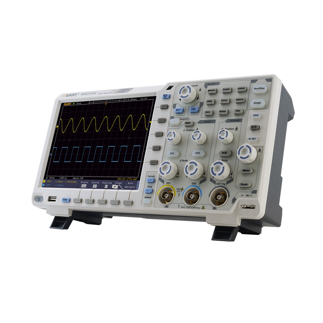 OWON XDS2102A  오실로스코프 2채널, 100MHz, 1GS/s, 12Bit, 40M