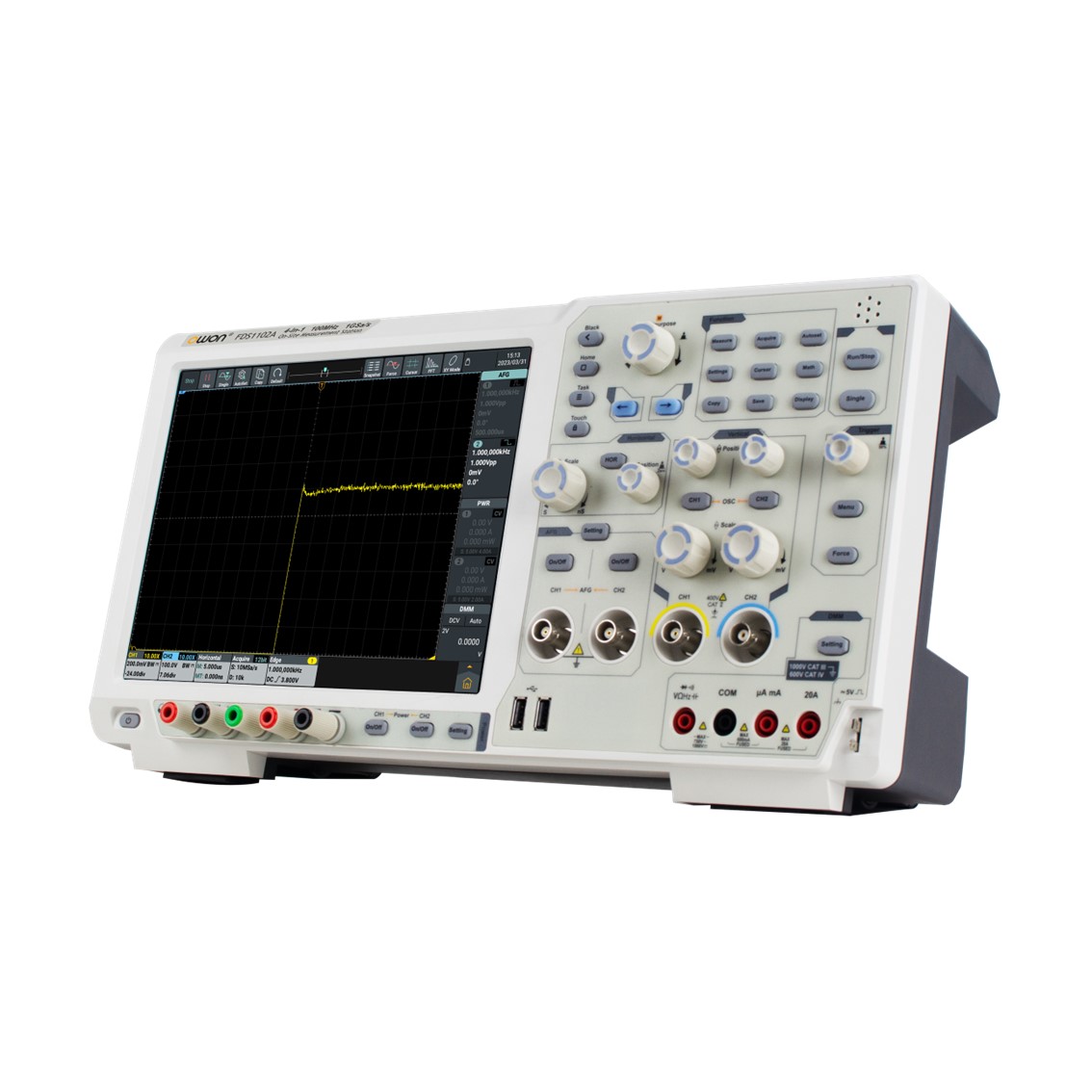 OWON FDS1102A 2채널, 100MHz, 1GS,14Bits 오실로스코프 (신호발생기,멀티미터,주파수카운터,디코더 )