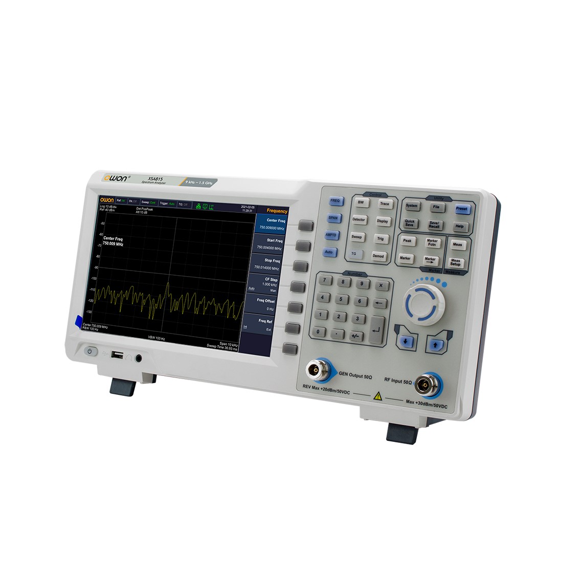 OWON XSA805 9인치 스펙트럼 아날라이저 9kHz~500MHz