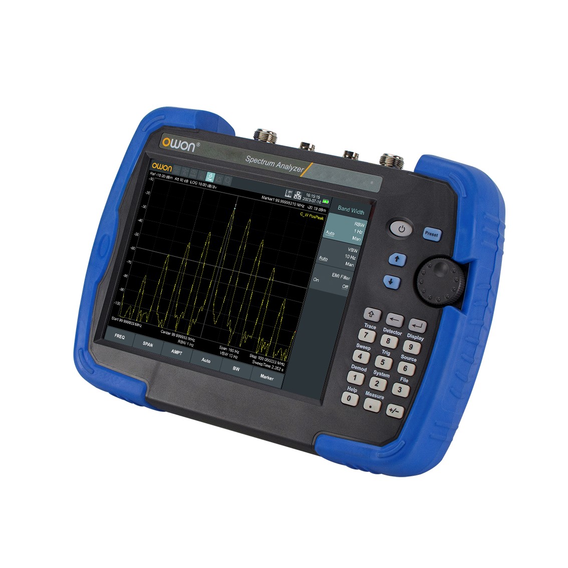 OWON HSA1016-TG 휴대용 스펙트럼 아날라이저 9 kHz to 1.6GHz 스펙트럼 분석기