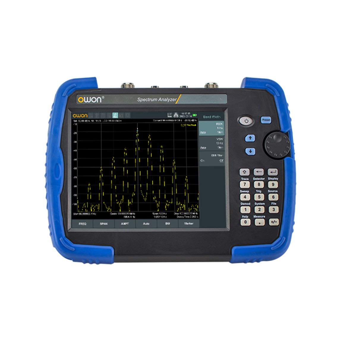 OWON HSA1075-TG 휴대용 스펙트럼 아날라이저 9 kHz to 7.5GHz 스펙트럼 분석기, 트래킹 제너레이터
