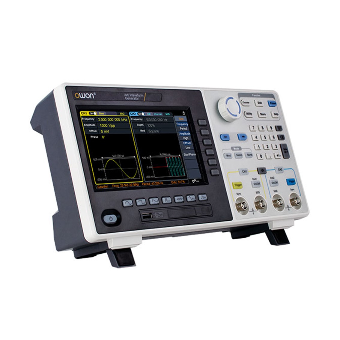 OWON XDG2080 임의 파형발생기 2채널, 80MHz, 500MS/s, 10M Memory