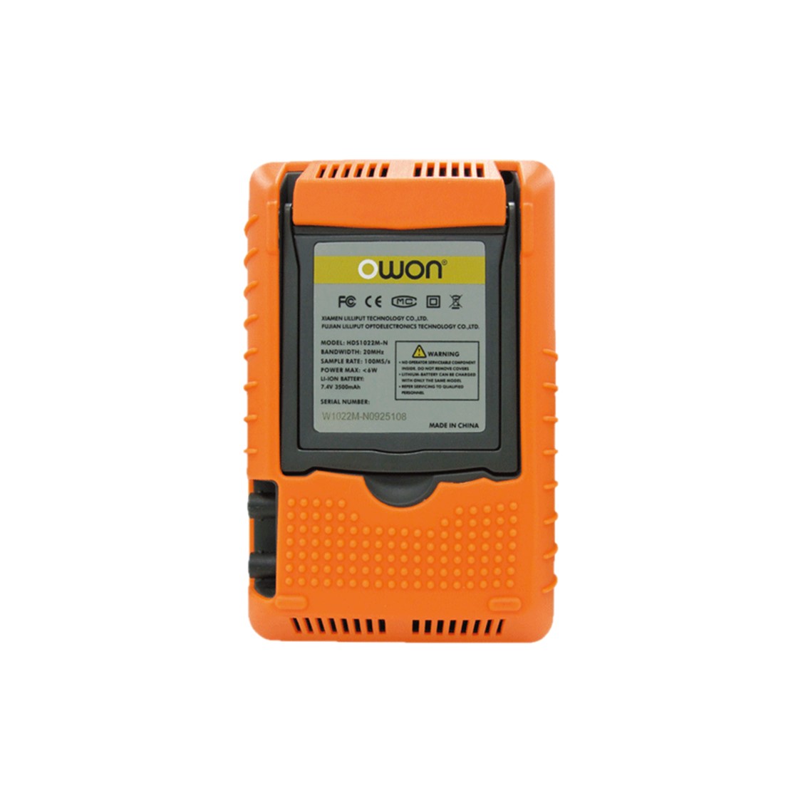 OWON HDS2061M-N 오실로스코프, 휴대용 DSO, 60MHz, 1채널, 500MS/s