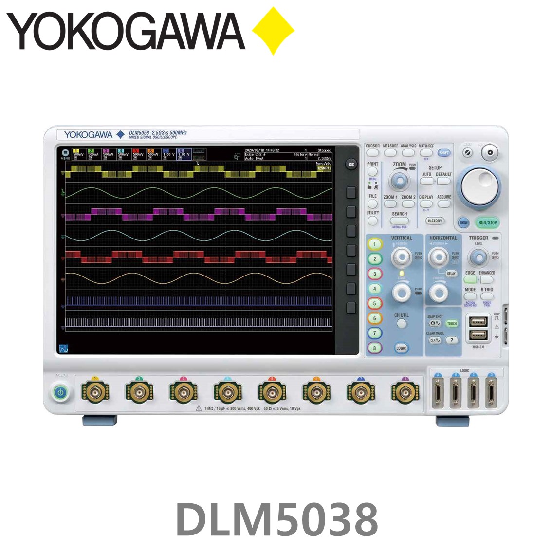YOKOGAWA DLM5038 오실로스코프 8Ch/350MHz