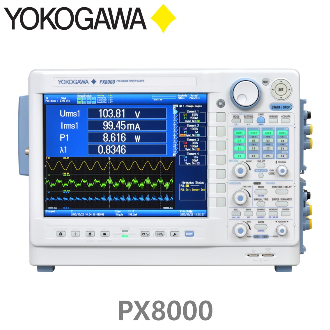 YOKOGAWA PX8000 정밀 파워스코프,전력분석계