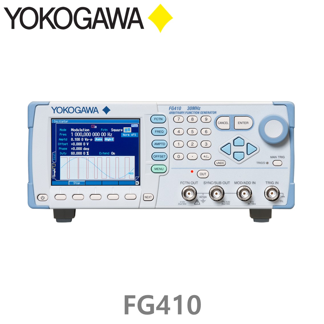 YOKOGAWA FG410 30MHz/1CH, 임의파형발생기, 함수발생기