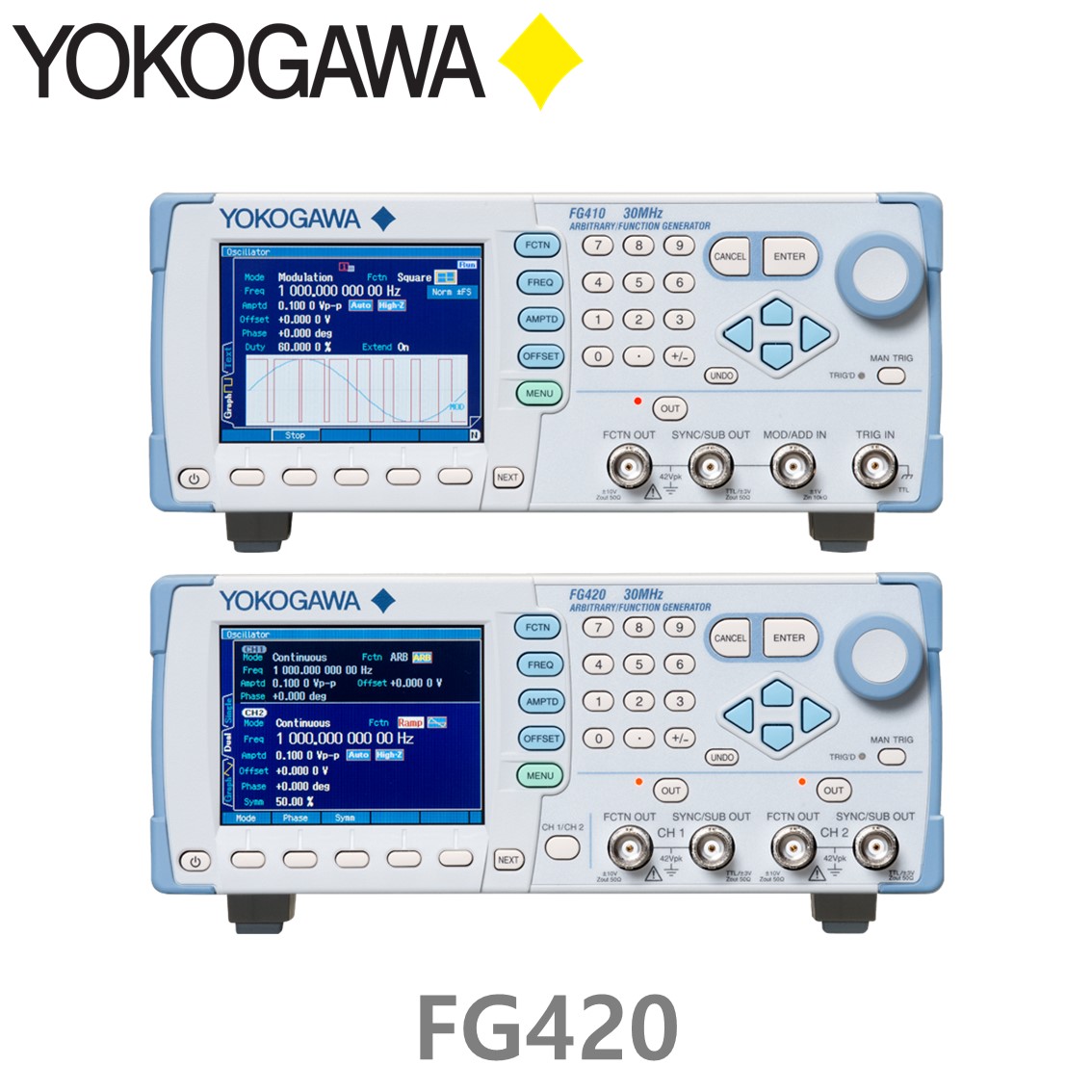 YOKOGAWA FG420 30MHz/2CH, 요꼬가와 임의파형발생기, 함수발생기