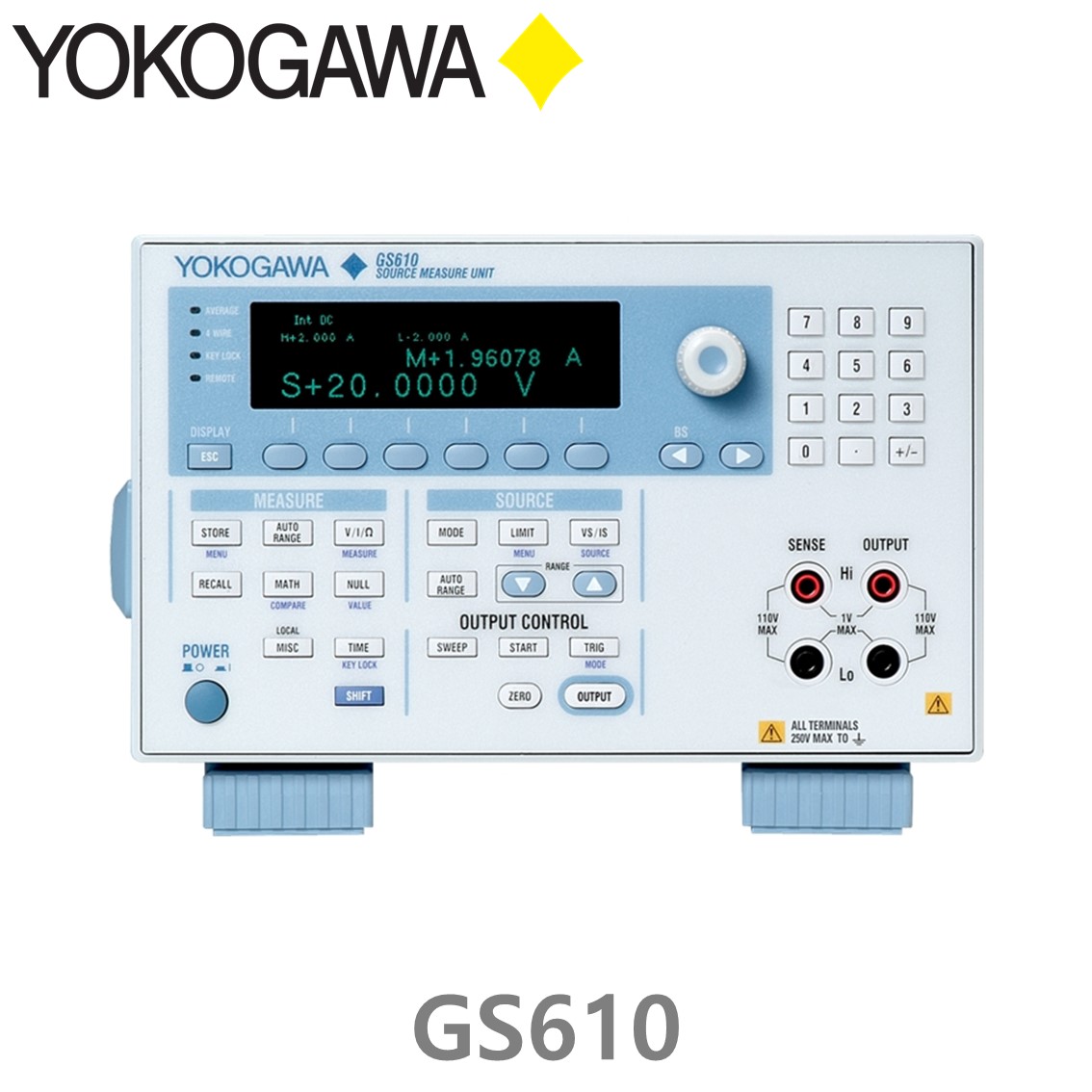 YOKOGAWA GS610 요꼬가와 소스 측정 장치, DC소스(110V,3.2A), 신호발생기