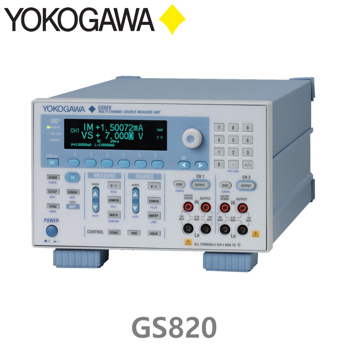 YOKOGAWA GS820 765601, 요꼬가와 다채널 소스측정장치 DC소스, 신호발생기