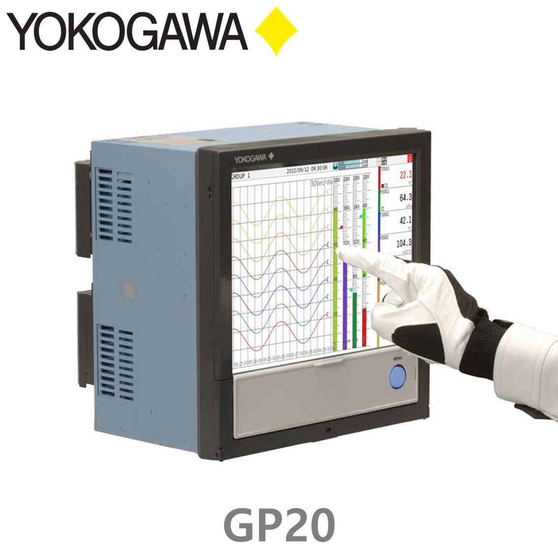 YOKOGAWA GP20 데이터로거 데이터레코더 10입력모듈, 최대 100채널