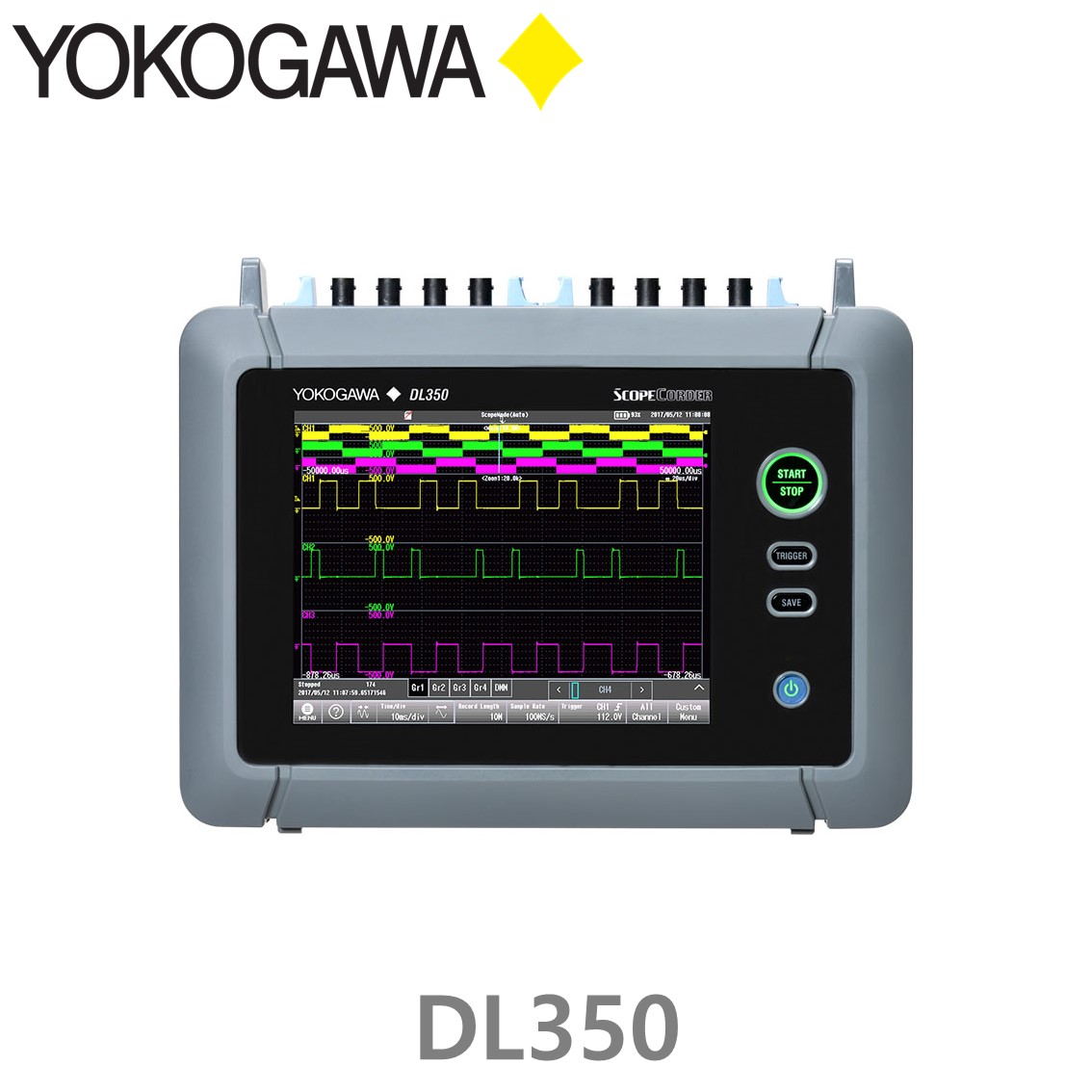 YOKOGAWA DL350 휴대용 스코프코더, 데이터로거