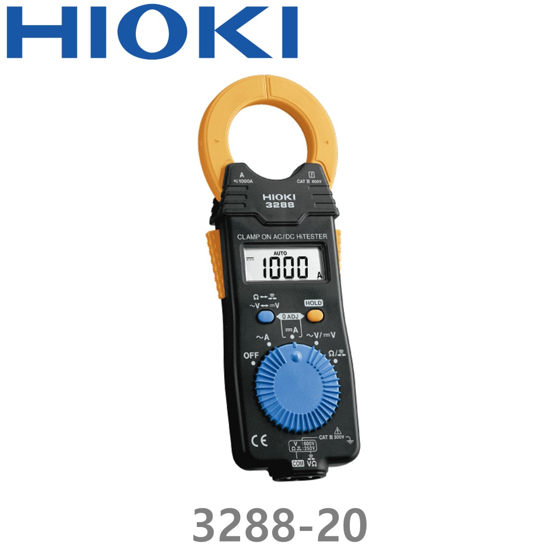 HIOKI 3288-20 1000A, 클램프온 AC/DC 하이테스터, True RMS