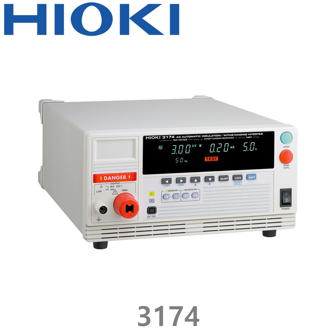 HIOKI 3174 100VA, ACW/IR, AC 자동 절연 내압 시험기