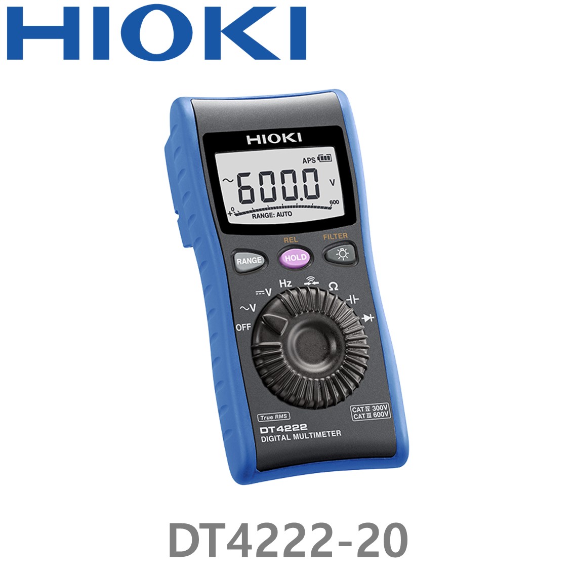 HIOKI DT4222-20 6000 Count, 디지털 멀티미터, DIGITAL MULTIMETER