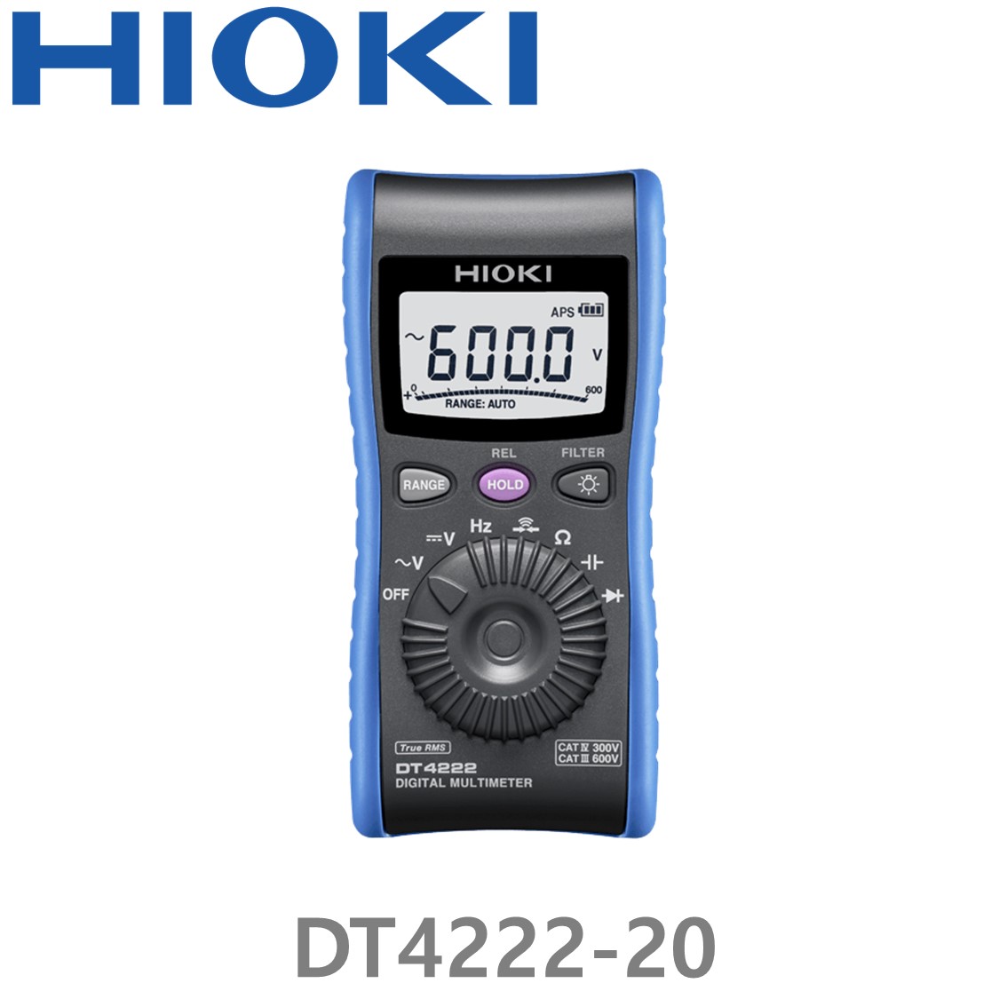 HIOKI DT4222-20 6000 Count, 디지털 멀티미터, DIGITAL MULTIMETER
