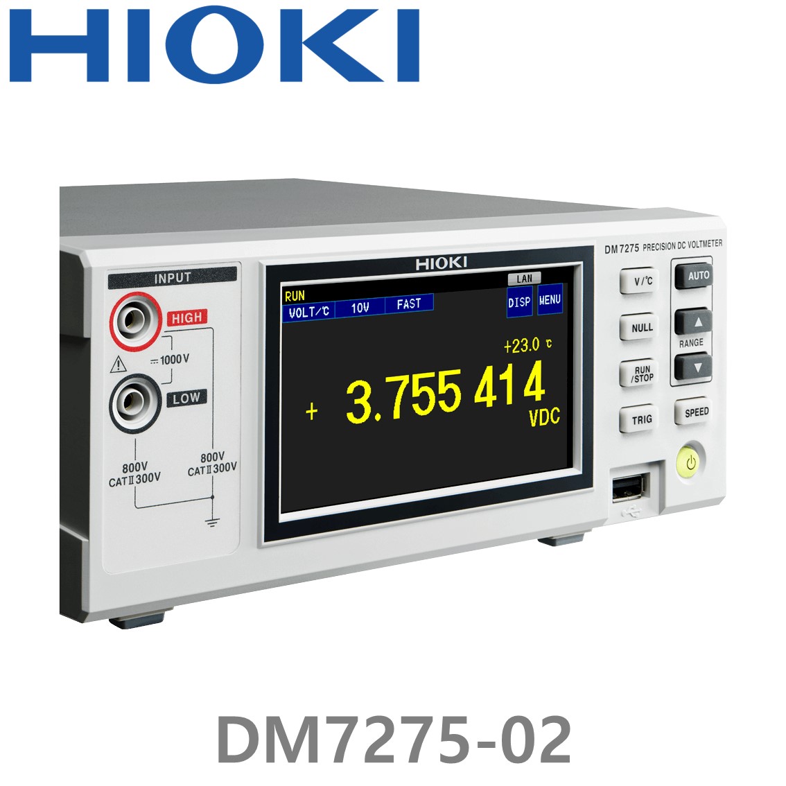 HIOKI DM7275-03 7-1/2디지트, 고정밀 디지털 멀티미터, 직류전압계, RS-232C