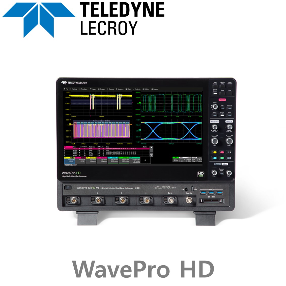 LECROY WavePro HD 디지탈오실로스코프 4CH, 2.5GHz - 8GHz 대역폭,12-bit분해능