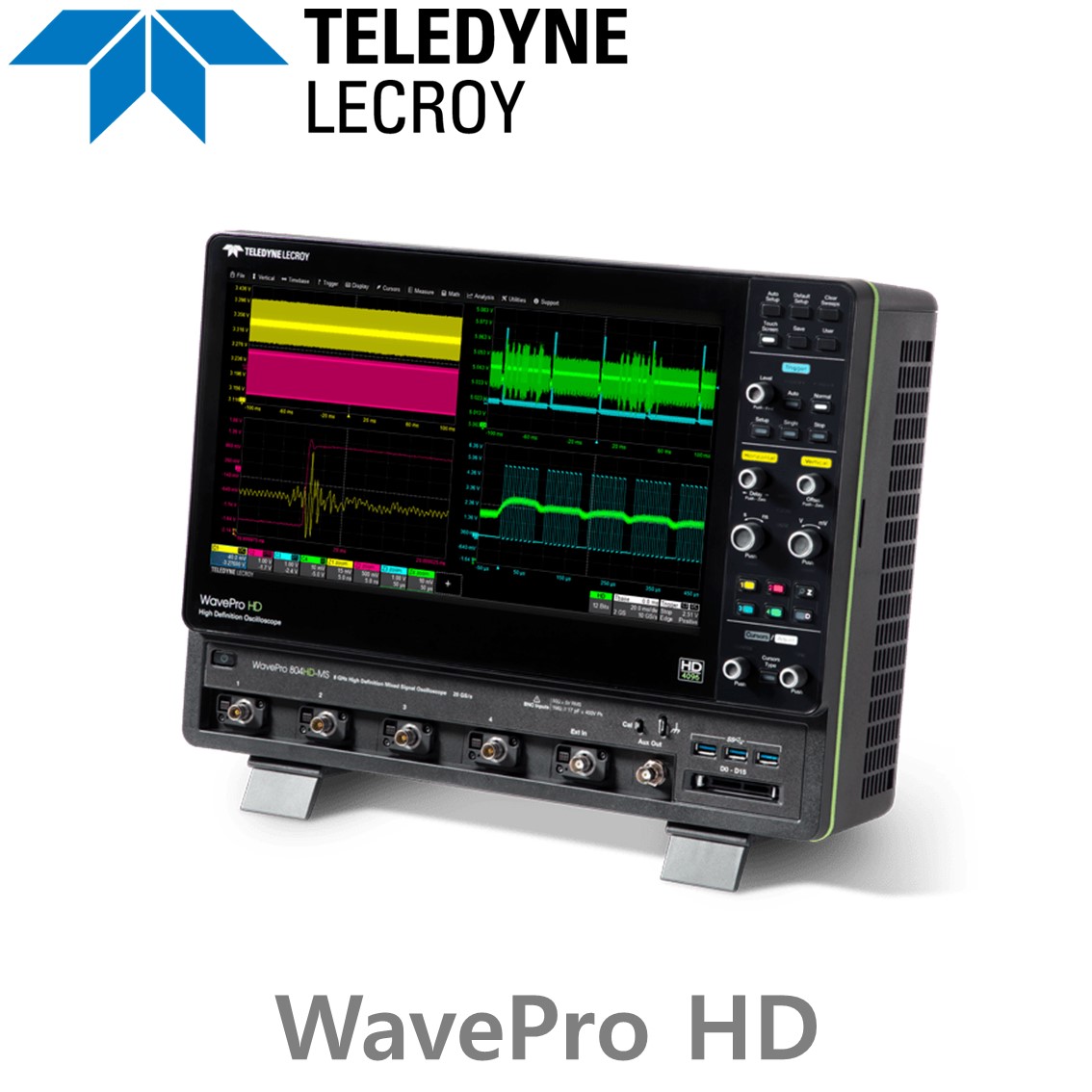 LECROY WavePro HD 디지탈오실로스코프 4CH, 2.5GHz - 8GHz 대역폭,12-bit분해능