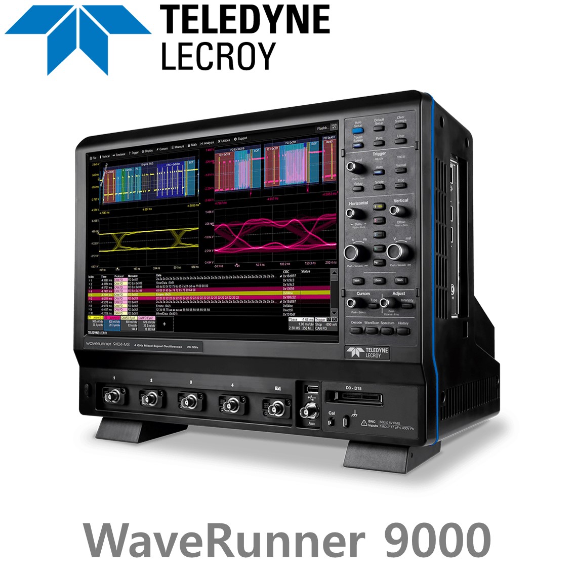 LECROY WaveRunner 9000 오실로스코프, 4CH, 500MHz-4GHz 대역폭, 8Bit 분해능