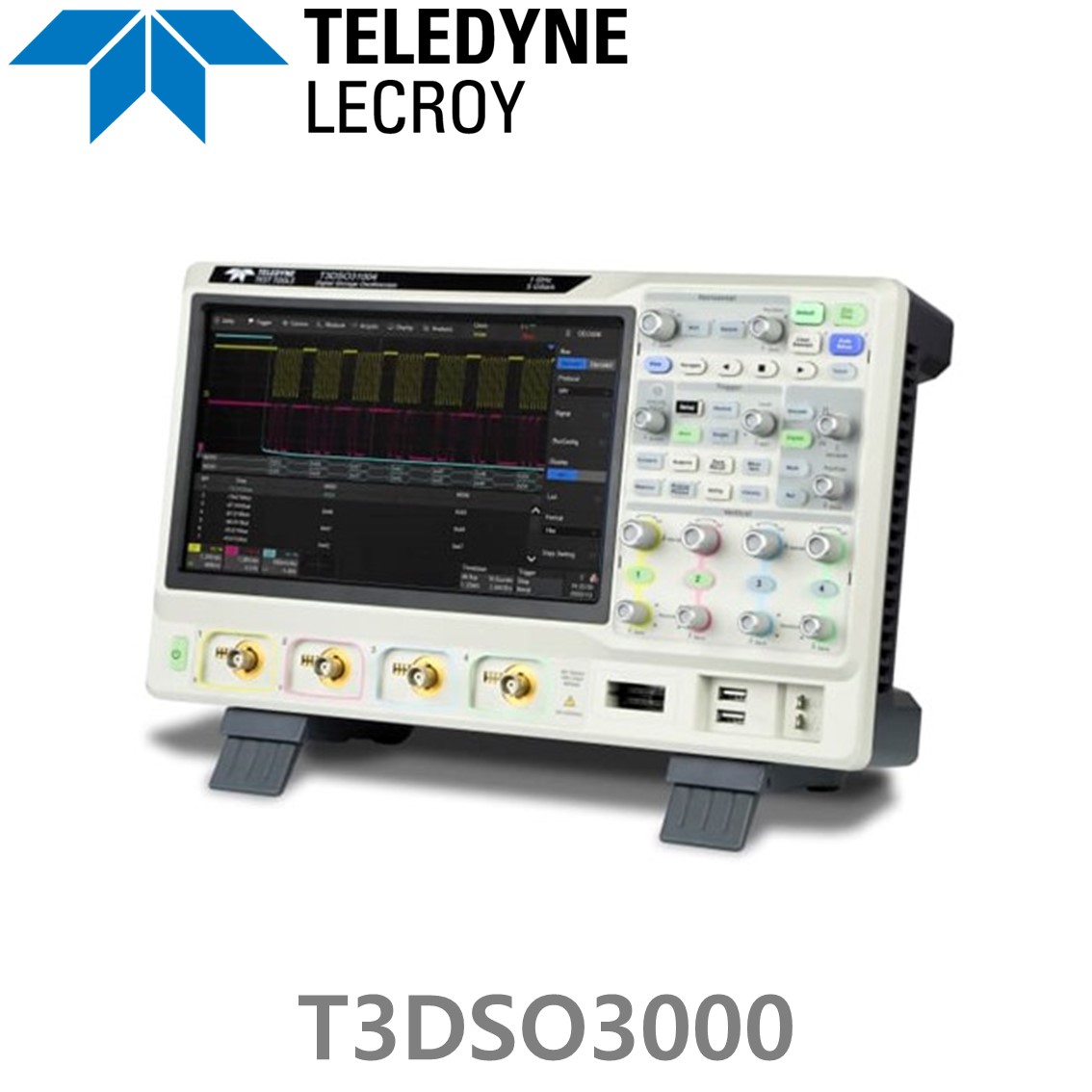 LECROY T3DSO3000 오실로스코프, 4CH, 200MHz - 1GHz 대역폭, 8Bit 분해능