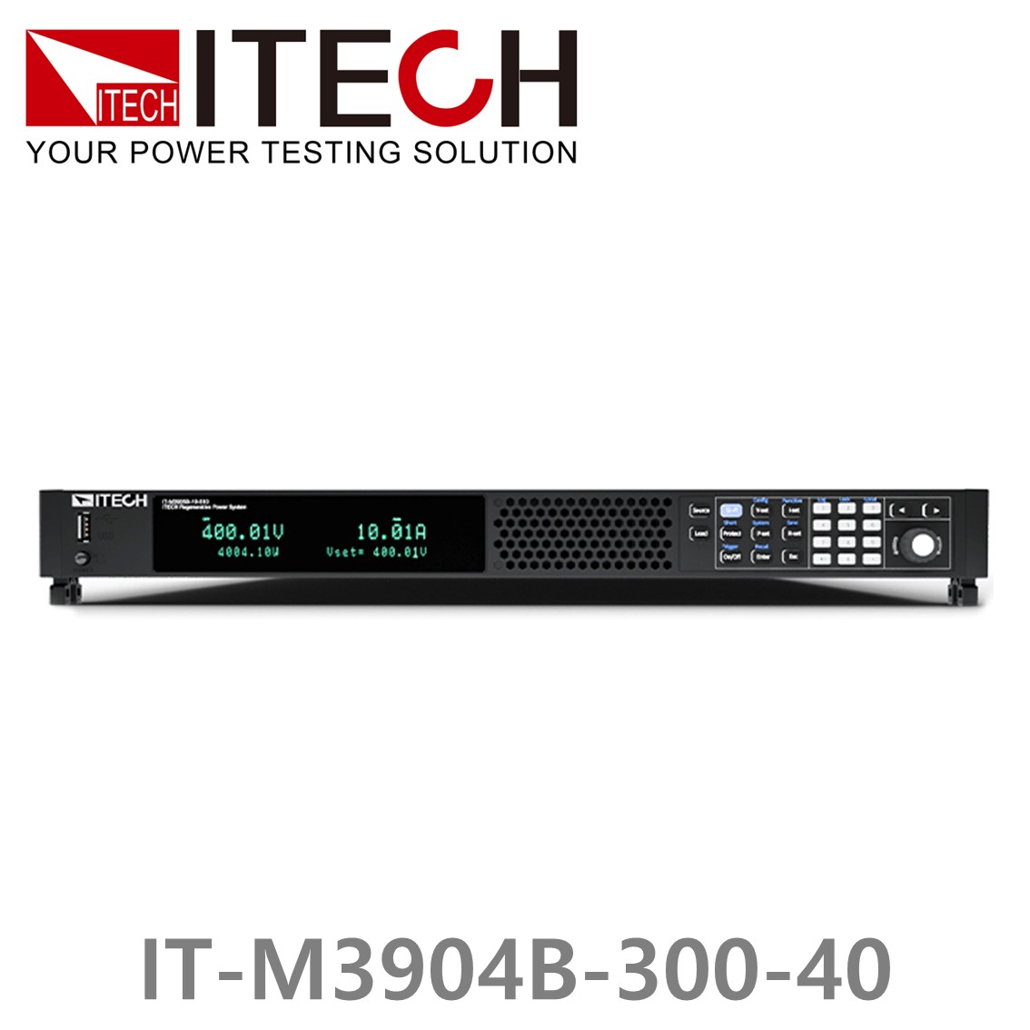 ITECH IT-M3904B-300-40 양방향DC파워서플라이 300V, +-40A, +-4kW 회생전력시스템