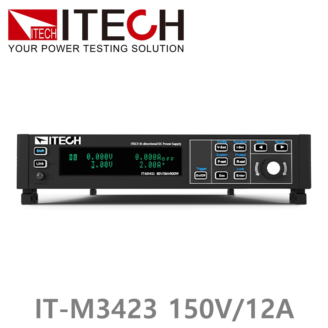 ITECH IT-M3423 양방향 DC파워서플라이 150V, 12A, 400W DC전원공급기