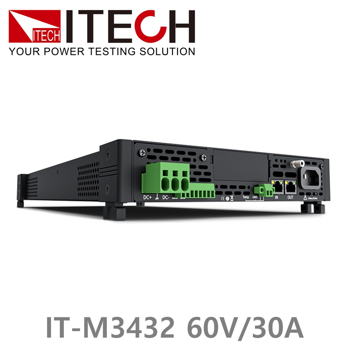 ITECH IT-M3432 양방향 DC파워서플라이 60V, 30A, 800W (halfU), 양방향 DC전원공급기