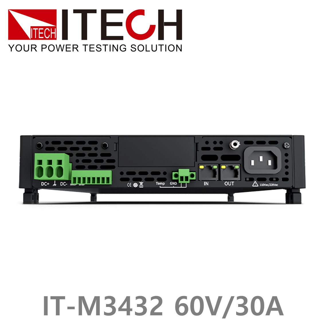 ITECH IT-M3432 양방향 DC파워서플라이 60V, 30A, 800W (halfU), 양방향 DC전원공급기