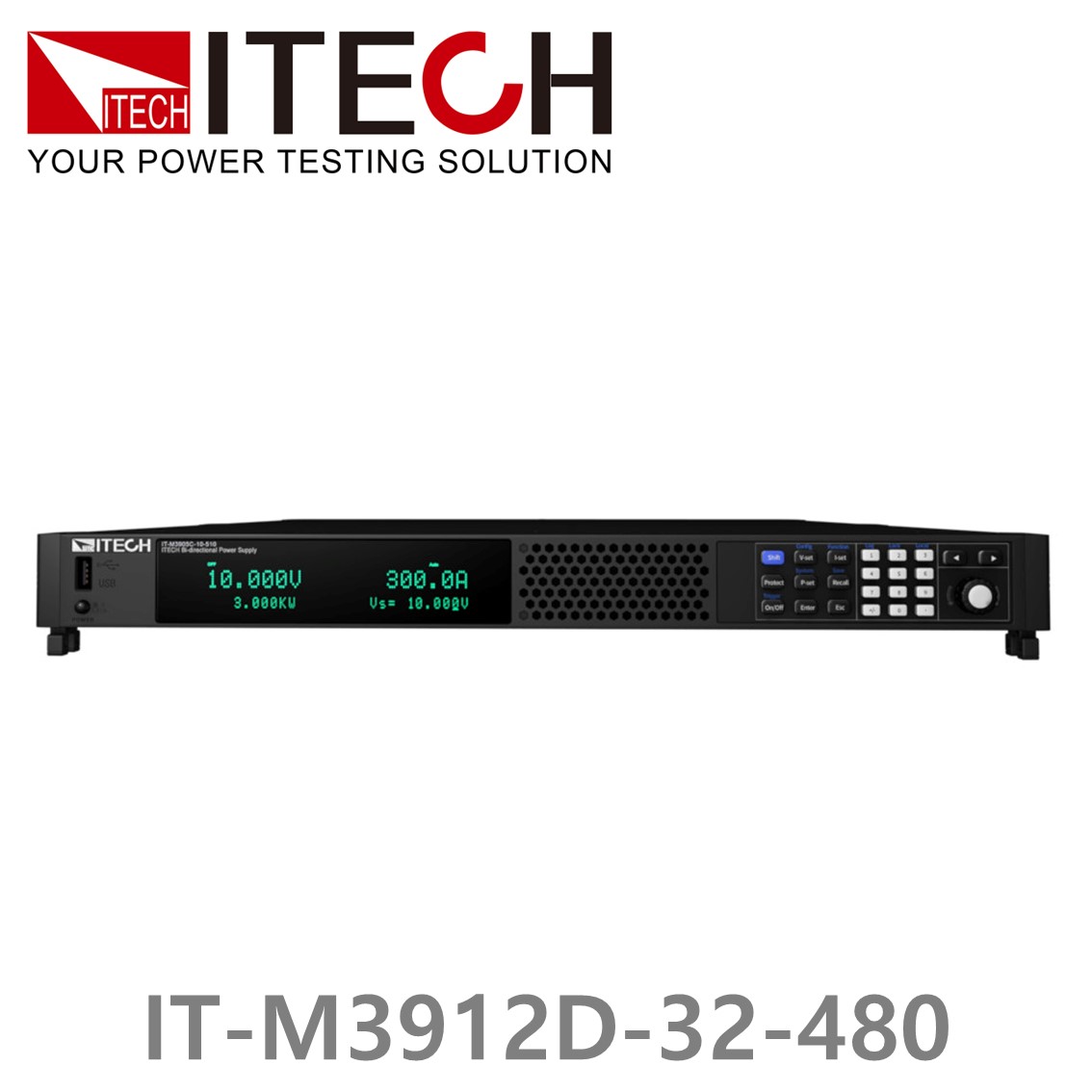 ITECH IT-M3912D-32-480 양방향 DC파워서플라이 32V, 480A, 12kW, 2U DC전원공급기
