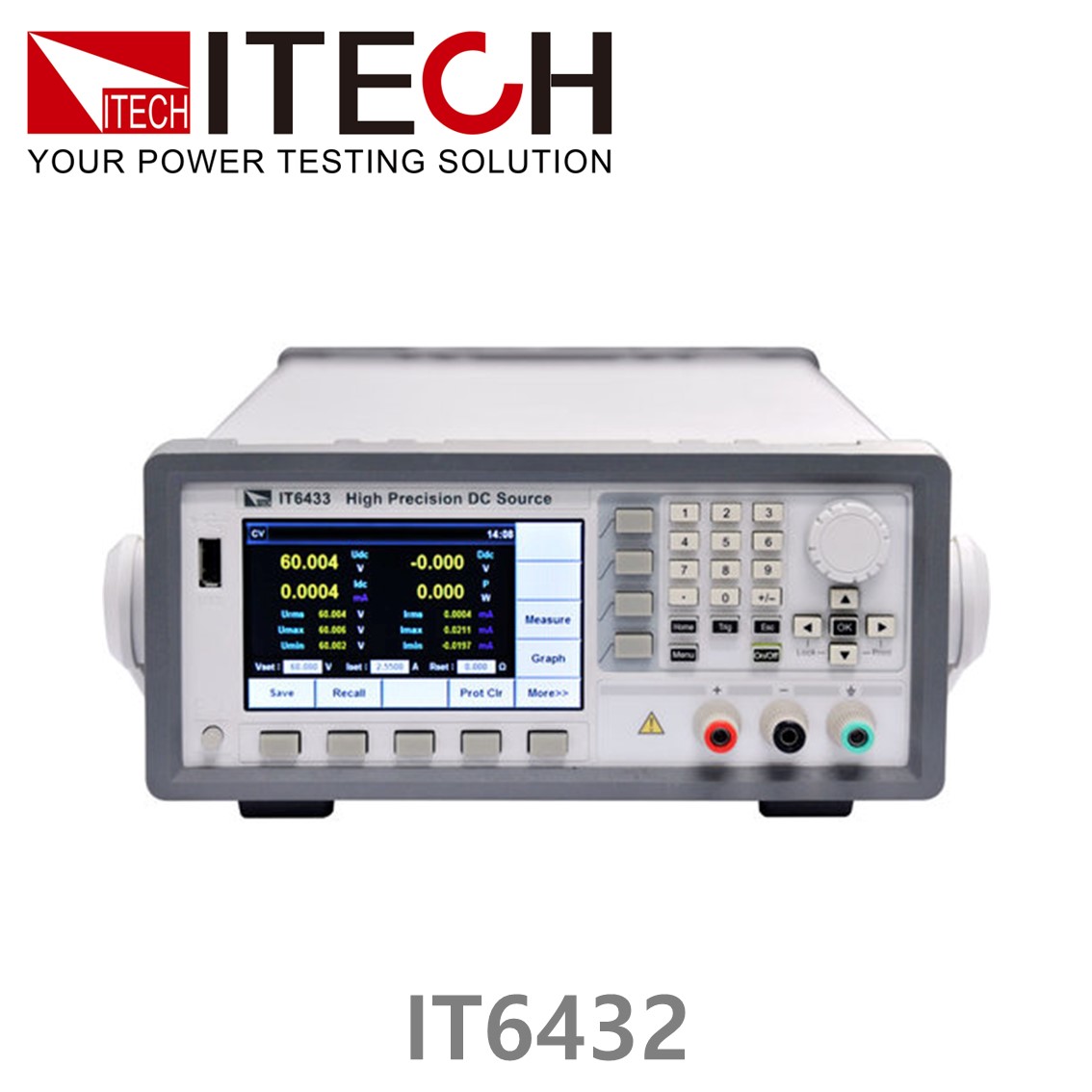 ITECH IT6432 바이폴라 DC파워서플라이, 배터리시뮬레이터 -15V-0V,0-15V, +-10A,150W