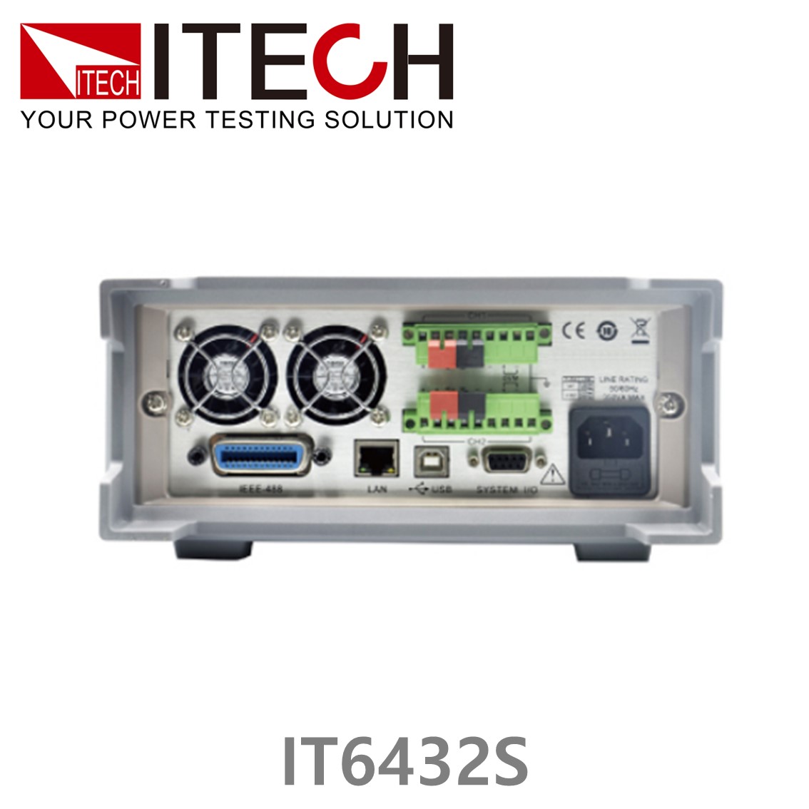 ITECH IT6432S 바이폴라 DC파워서플라이, 배터리시뮬레이터 +-30V, +-0.1A, 1.5W
