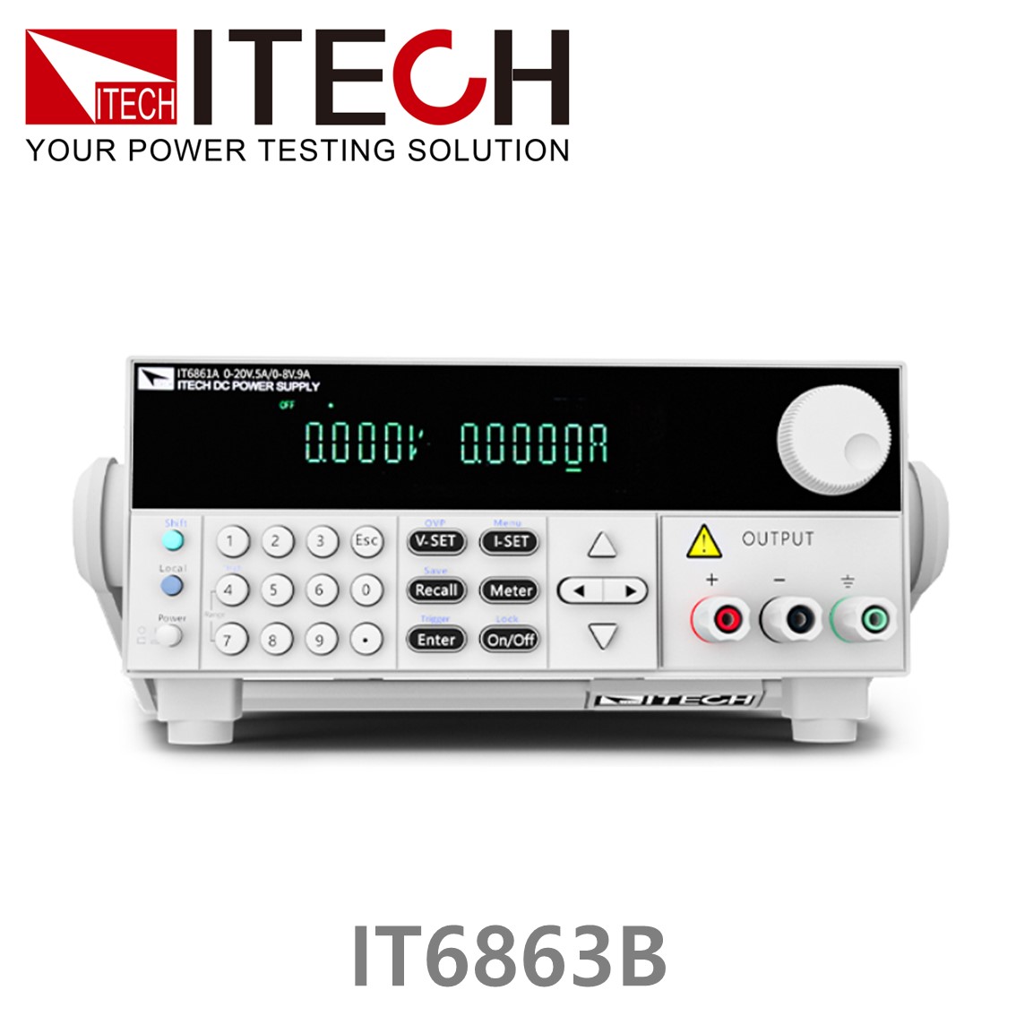 ITECH IT6863B 듀얼 DC파워서플라이,DC파워 72V, 1.5A, 108W, 32V, 3A, 96W