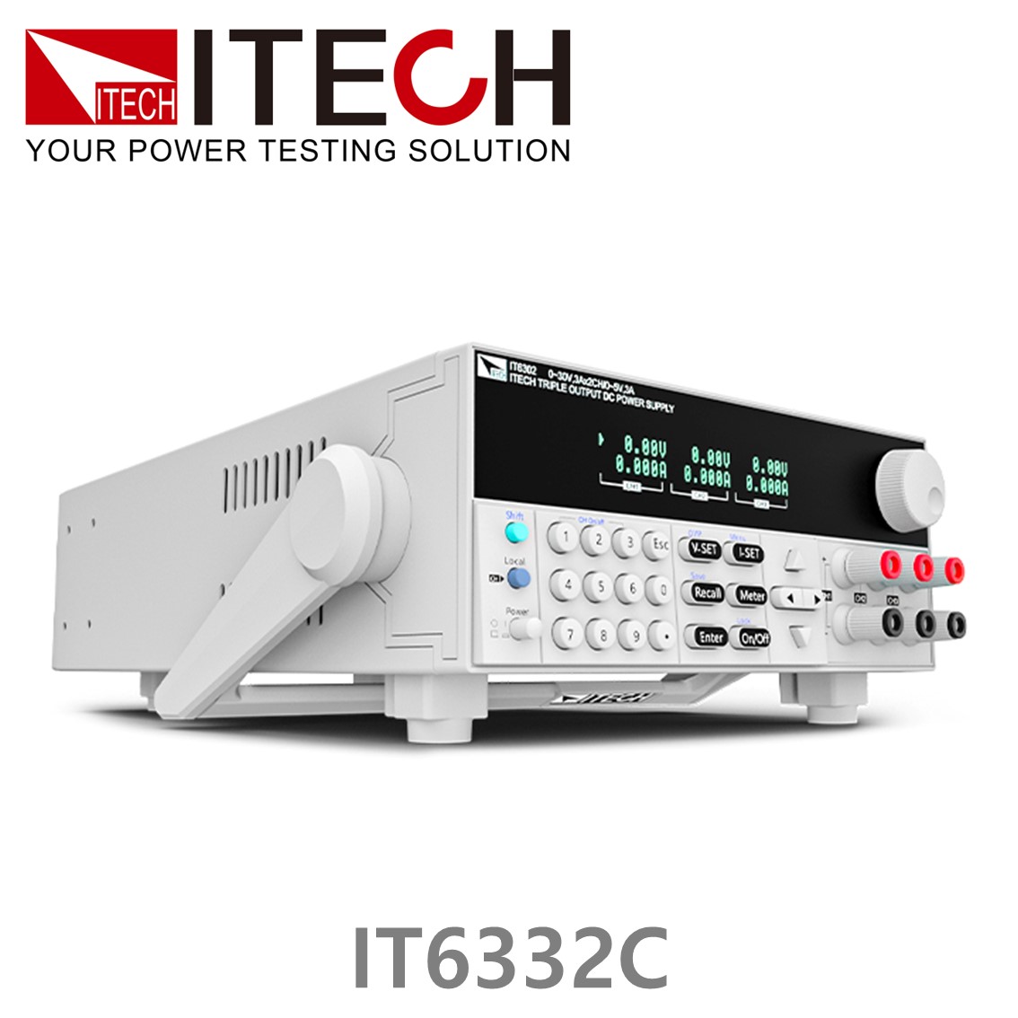 ITECH IT6332C 3채널 고성능 DC파워서플라이 30V, 6A, 180W*2CH; 5V, 3A, 15W*1CH