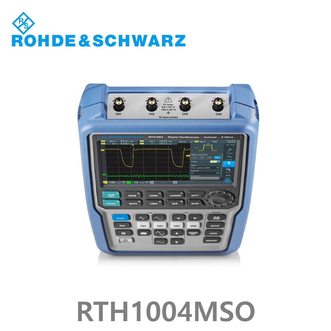 로데슈바르즈 RTH1004MSO 오실로스코프 4채널 60MHz/ 5Gs/ 500kpts/ MSO옵션 8CH