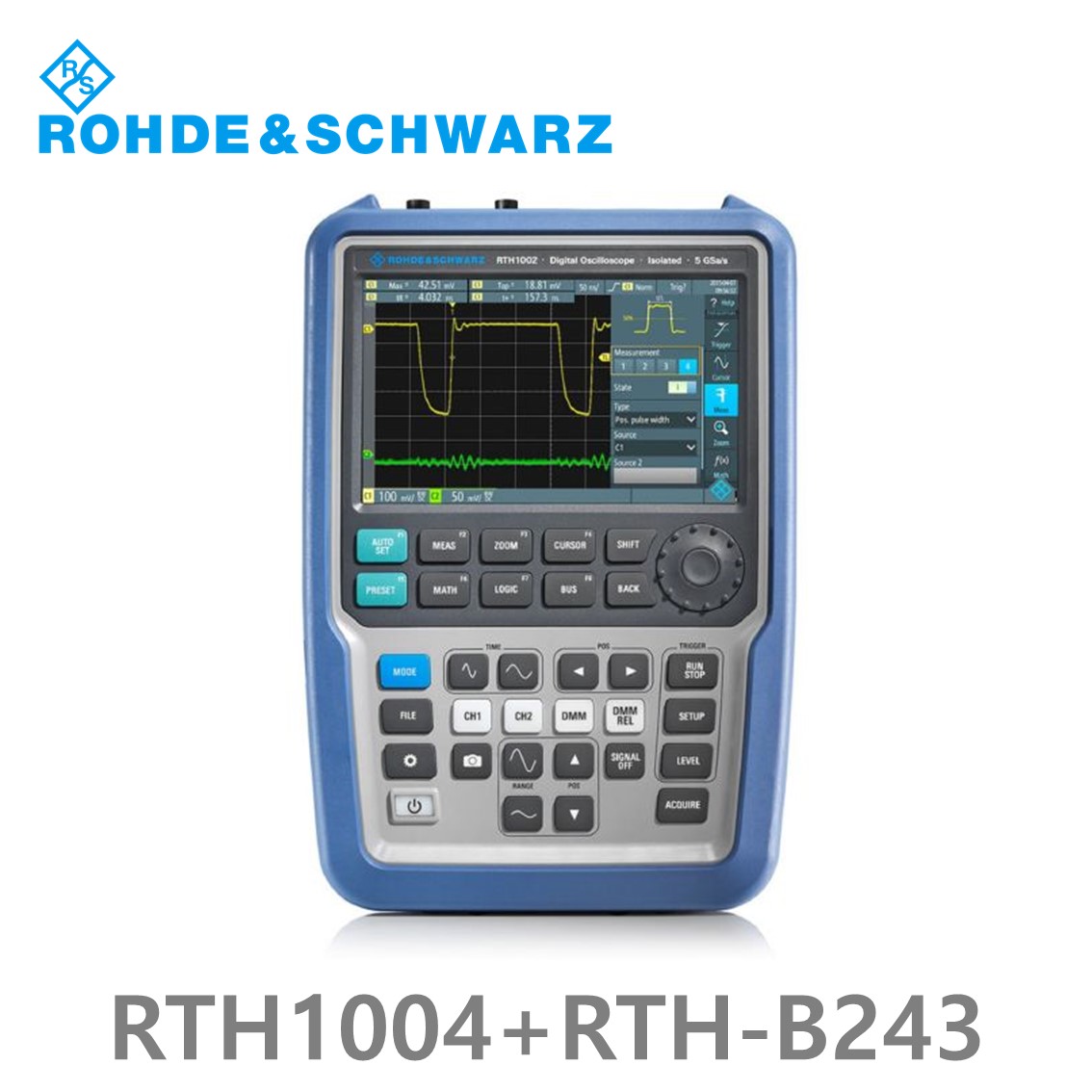 로데슈바르즈 RTH1004+RTH-B243 오실로스코프 4채널 350MHz/ 5Gs/ 500kpts/ MSO옵션 8CH