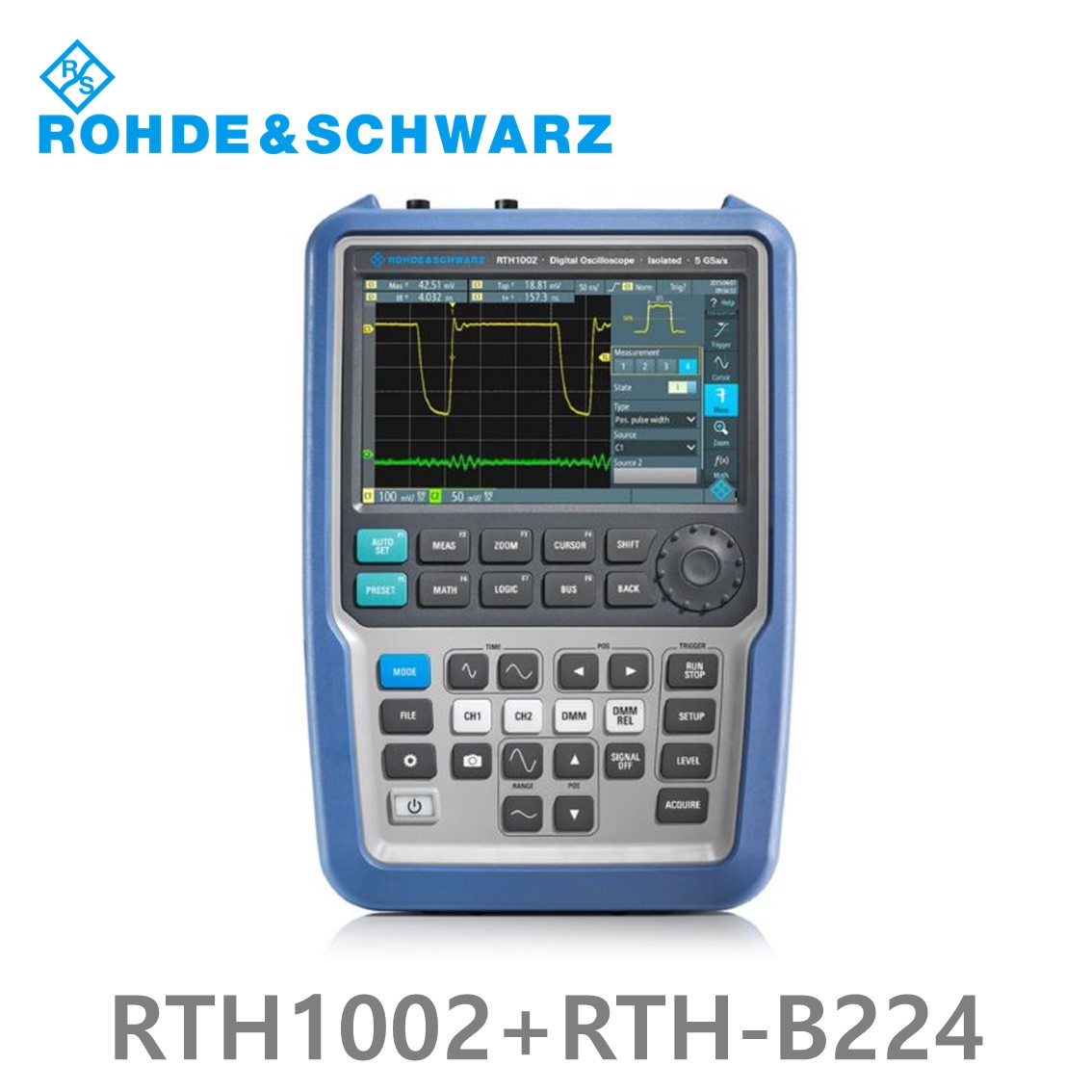 로데슈바르즈 RTH1002+RTH-B224 오실로스코프 2채널 500MHz/ 5Gs/ 500kpts/ MSO옵션 8CH