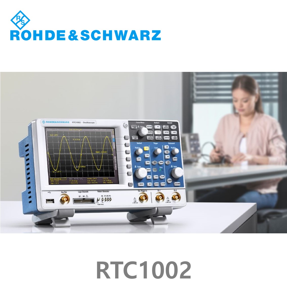 로데슈바르즈 RTC1002 오실로스코프 2채널 50MHz/ 2Gs/ 2Mpts/ 디지털8채널